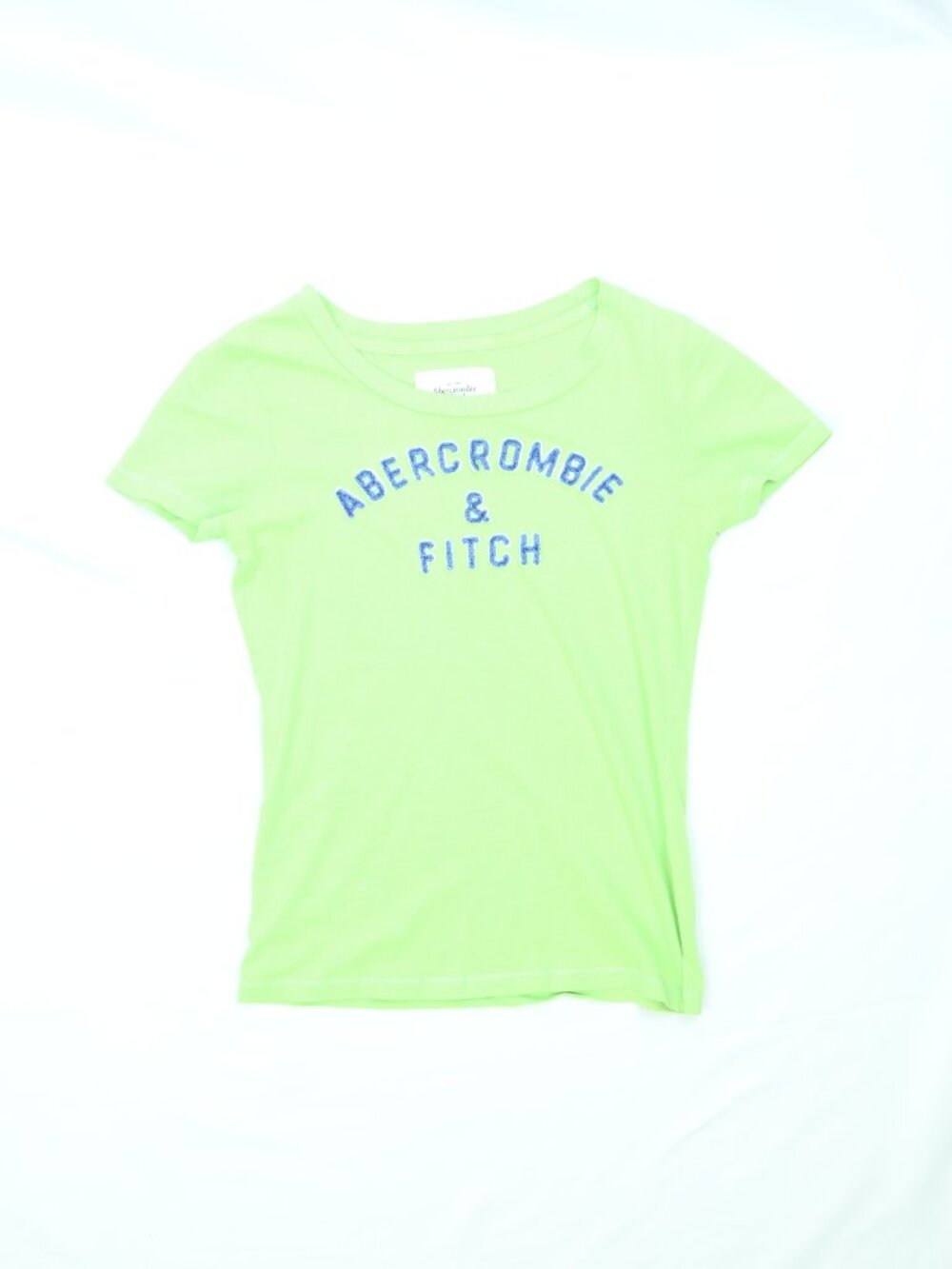 Women's Light Green Abercrombie & Fitch Short Sleeve Graphic T-shirt Size Small